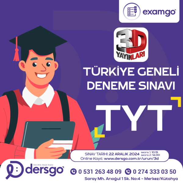 3D Türkiye Geneli TYT Denemesi