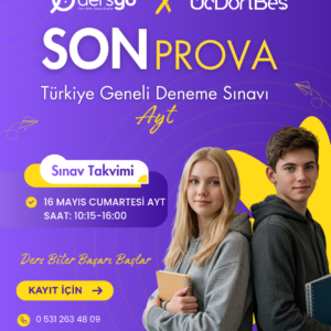 ÜçDörtBeş Yayınları Ayt Son Prova