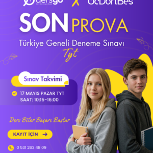 ÜçDörtBeş Yayınları Tyt Son Prova